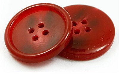 TJ  JK  時尚四眼樹脂鈕扣  25mm 正面照